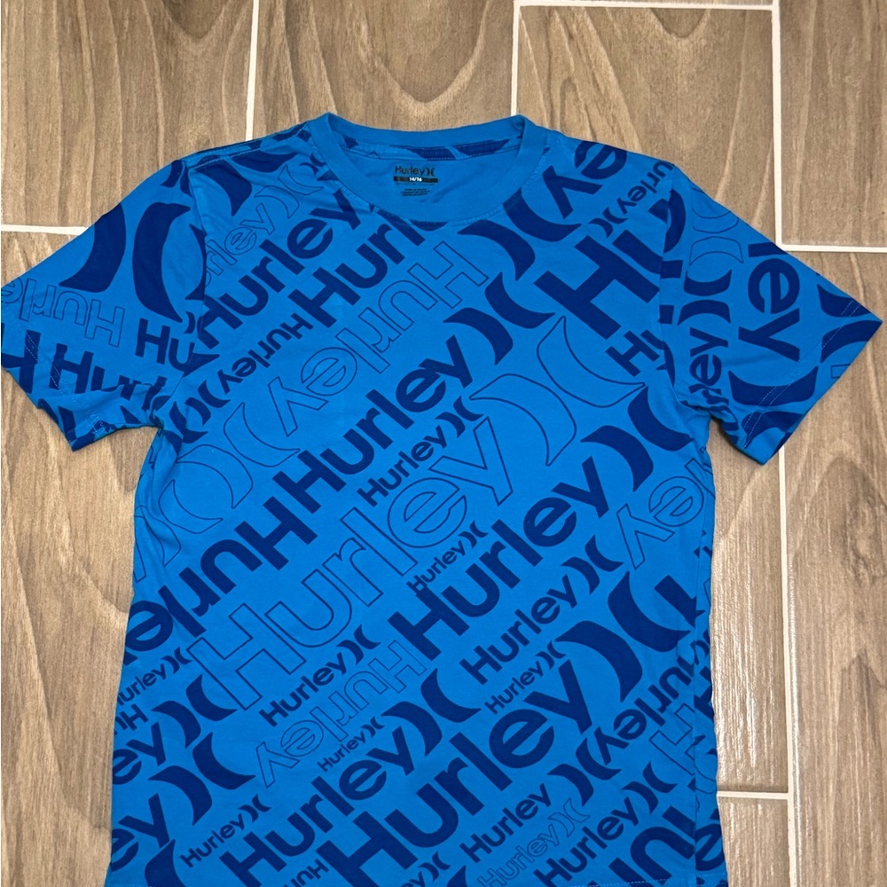 Hurley Vibrant Blue Logo Men's Tee